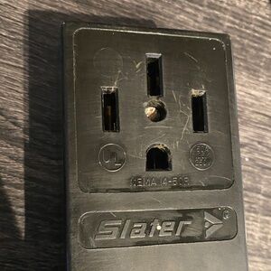 Slater 3854 Range Surface Power Outlet Receptacle 50A 125/250V 4Wire NEMA 14-50R
